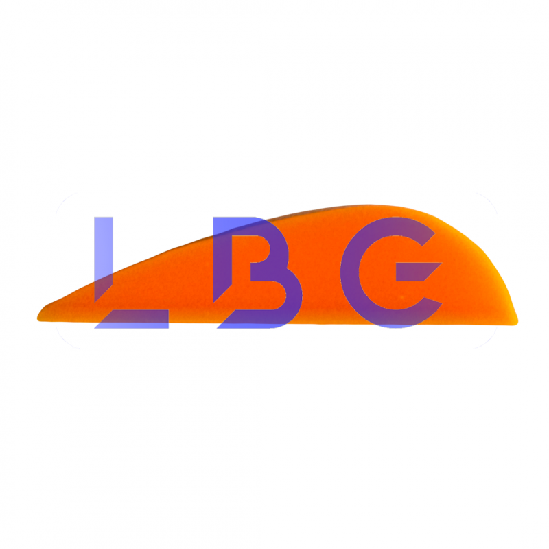 lot de 100 plumes 1" orange