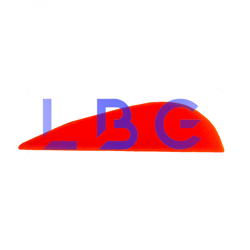 lot de 100 plumes 1" orange fluo