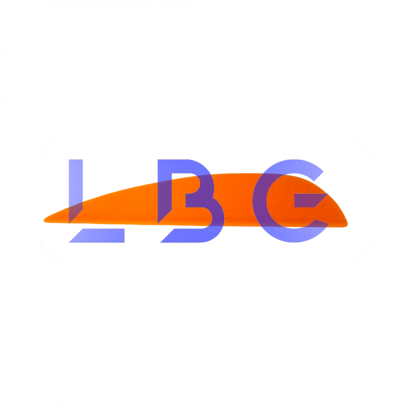 lot de 100 plumes 1.5" orange