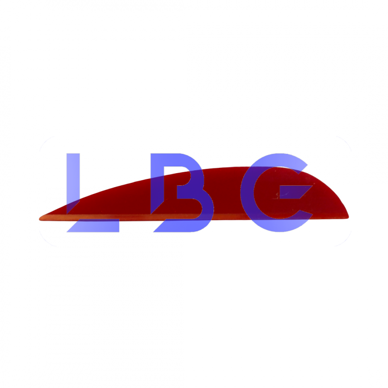 lot de 100 plumes 1.5" rouge