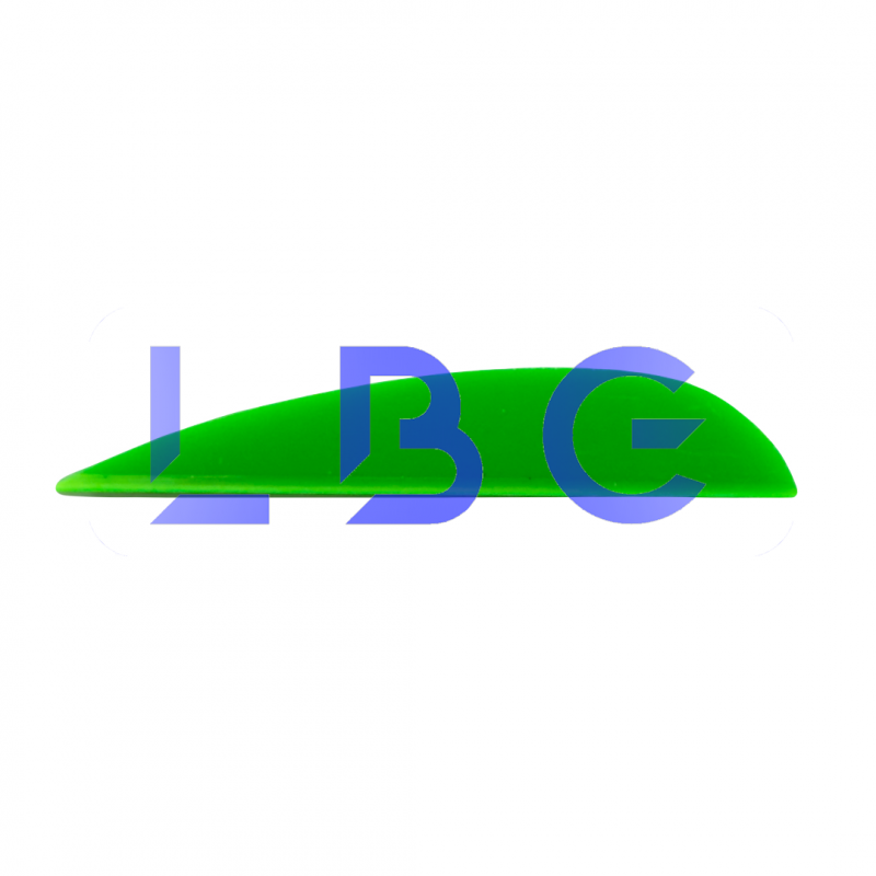 lot de 100 plumes 1.5" vert