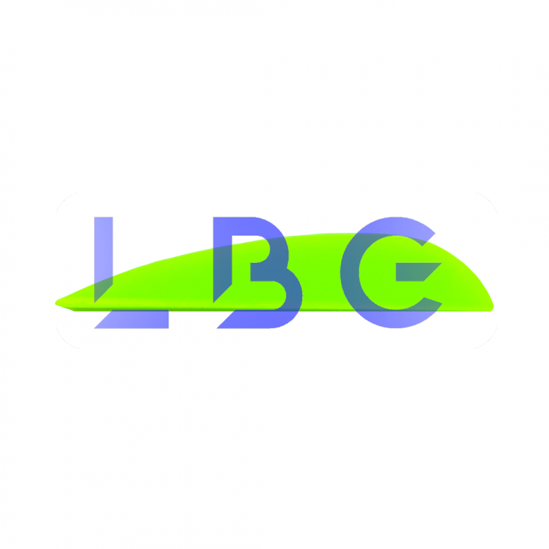 lot de 100 plumes 1.5" vert fluo