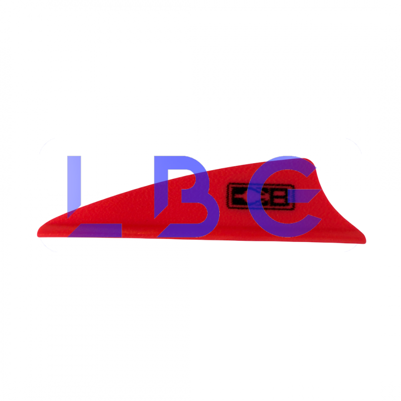 lot de 100 plumes x-vane 1.5" rouge
