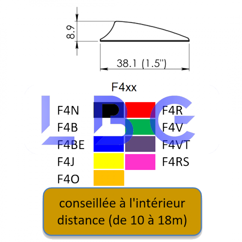 lot de 100 plumes x-vane 1.5" vert – Image 2
