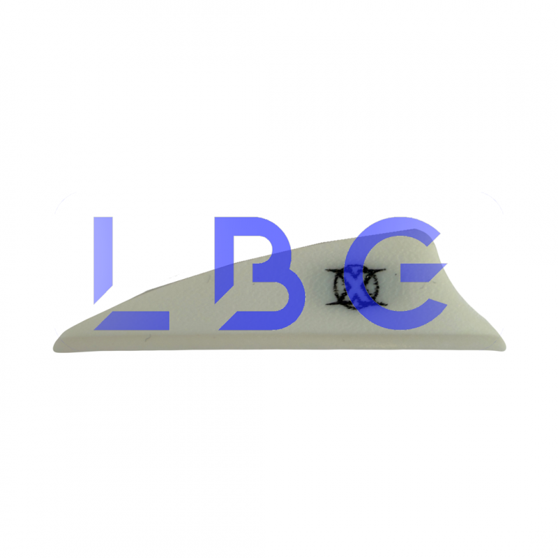 lot de 100 plumes x-vane 1.75" blanc