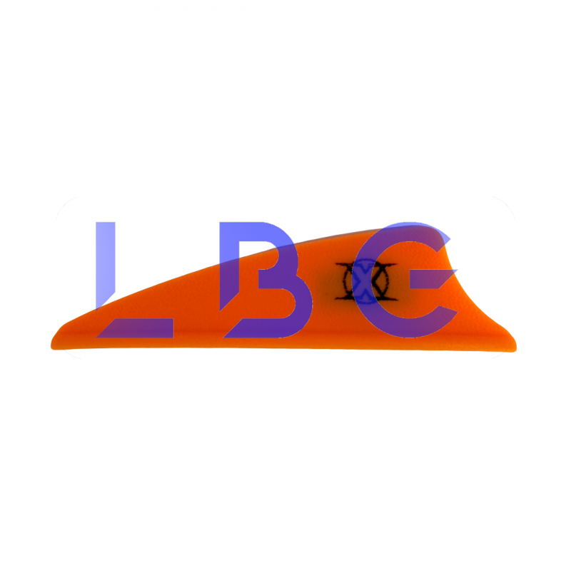 lot de 100 plumes x-vane 1.75" orange