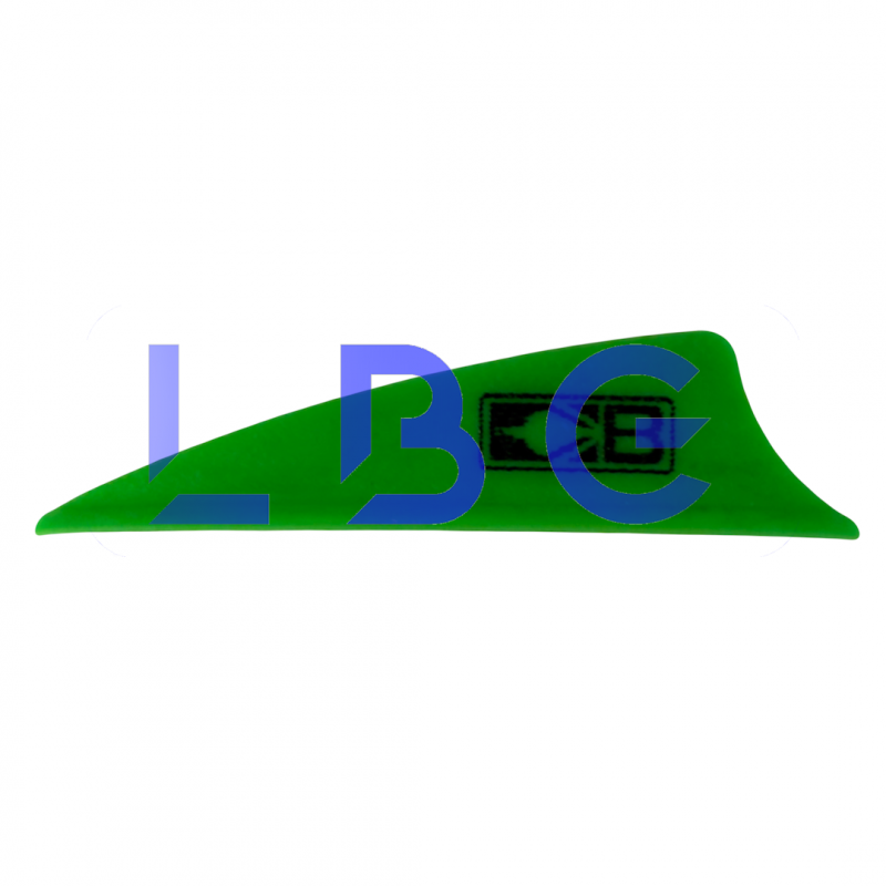 lot de 100 plumes x-vane 1.75" vert