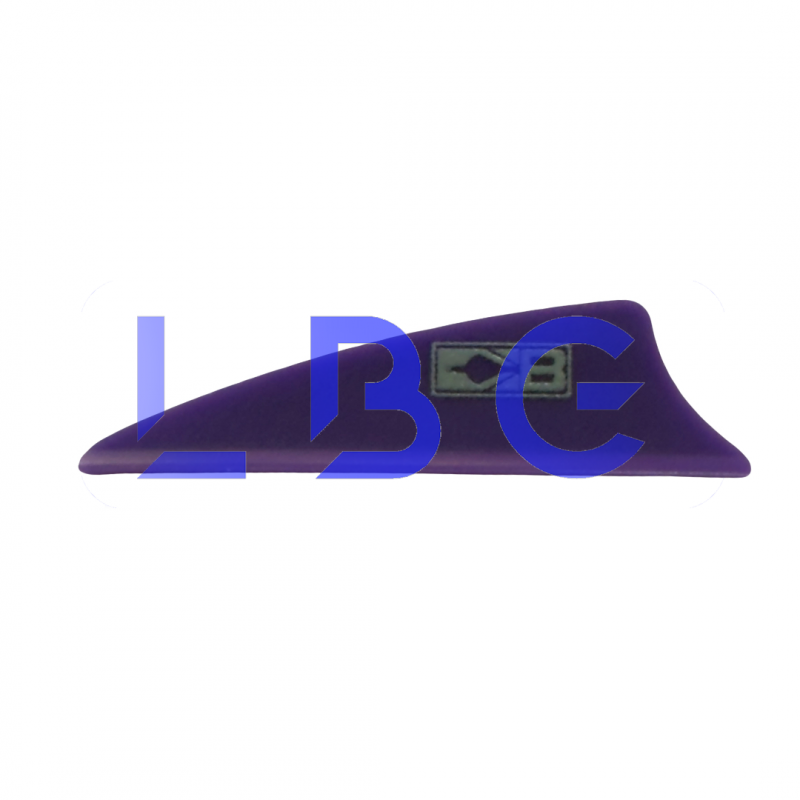 lot de 100 plumes x-vane 1.75" violet