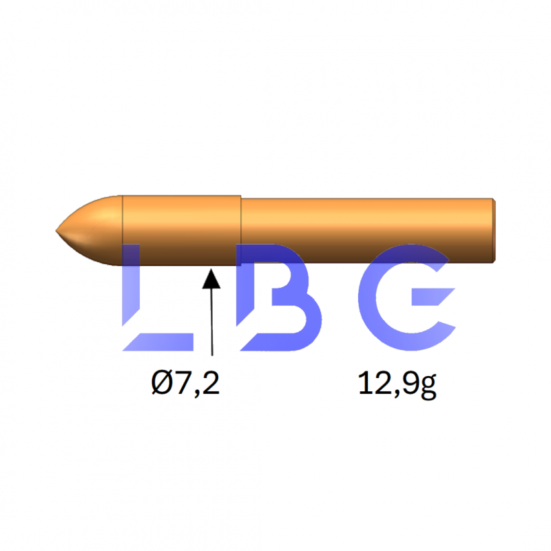 pointe laiton lourde pour 1814
