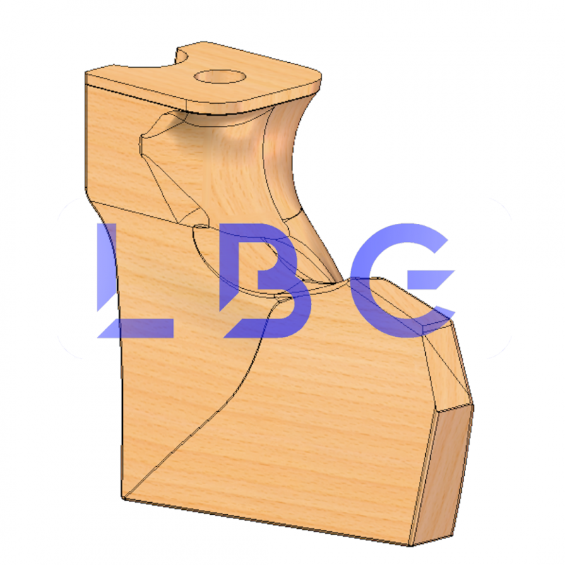 poignee bois LBG droitier taille XL et +