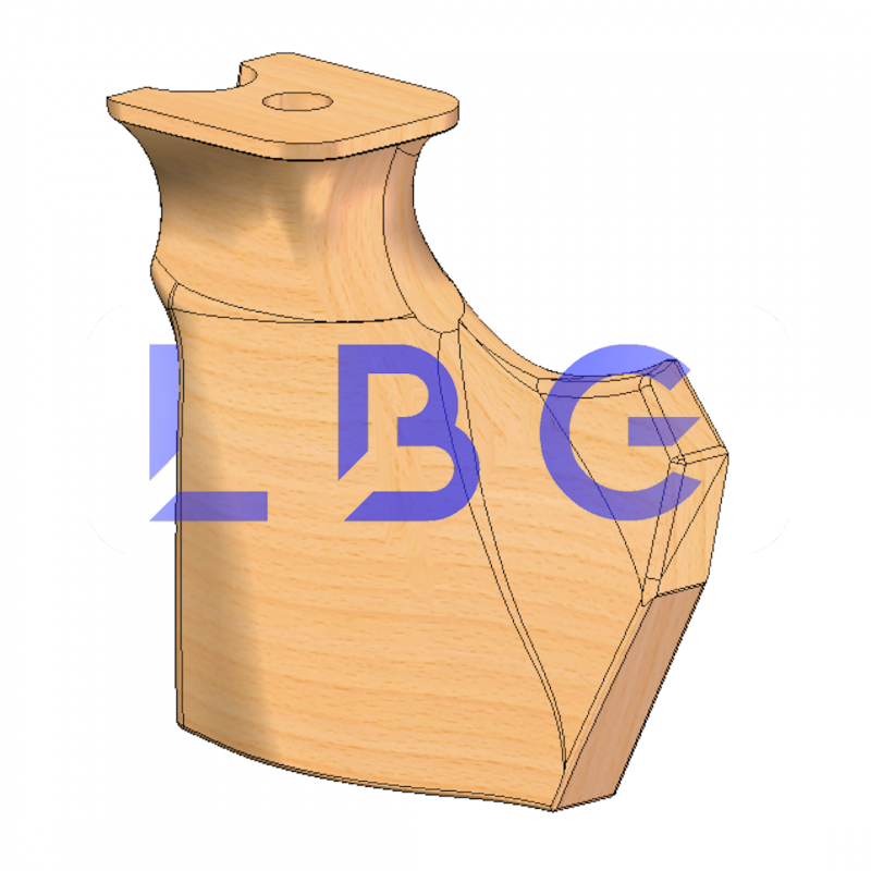 poignee bois LBG gaucher taille S, M, L