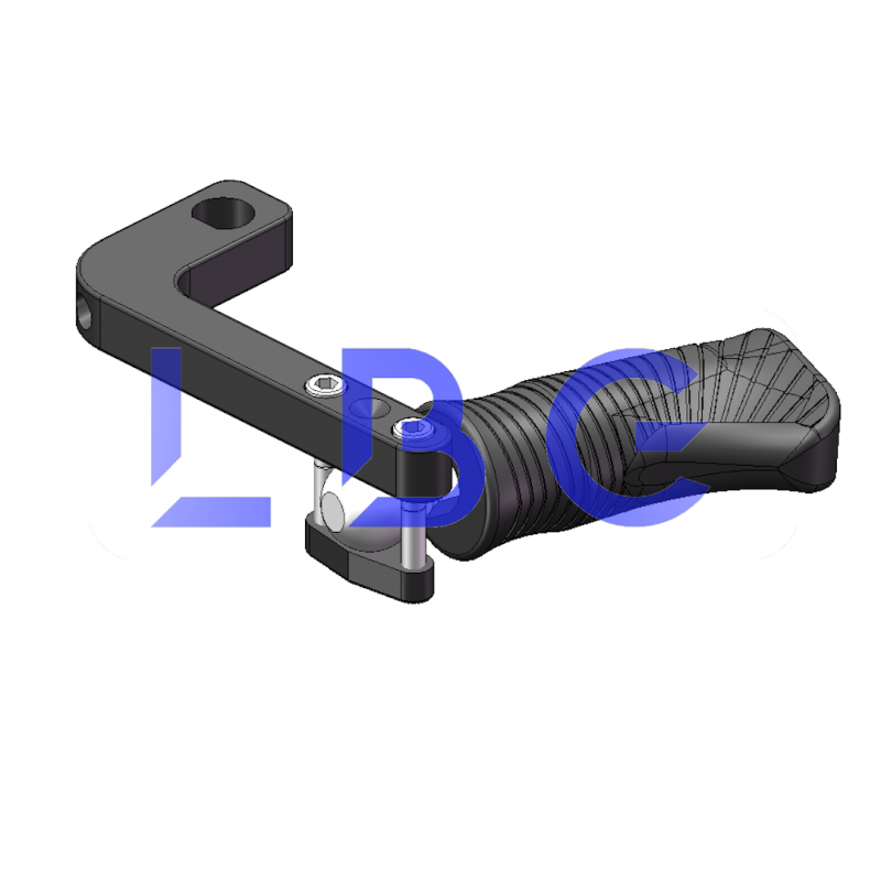 pommeau poignee rotule + support